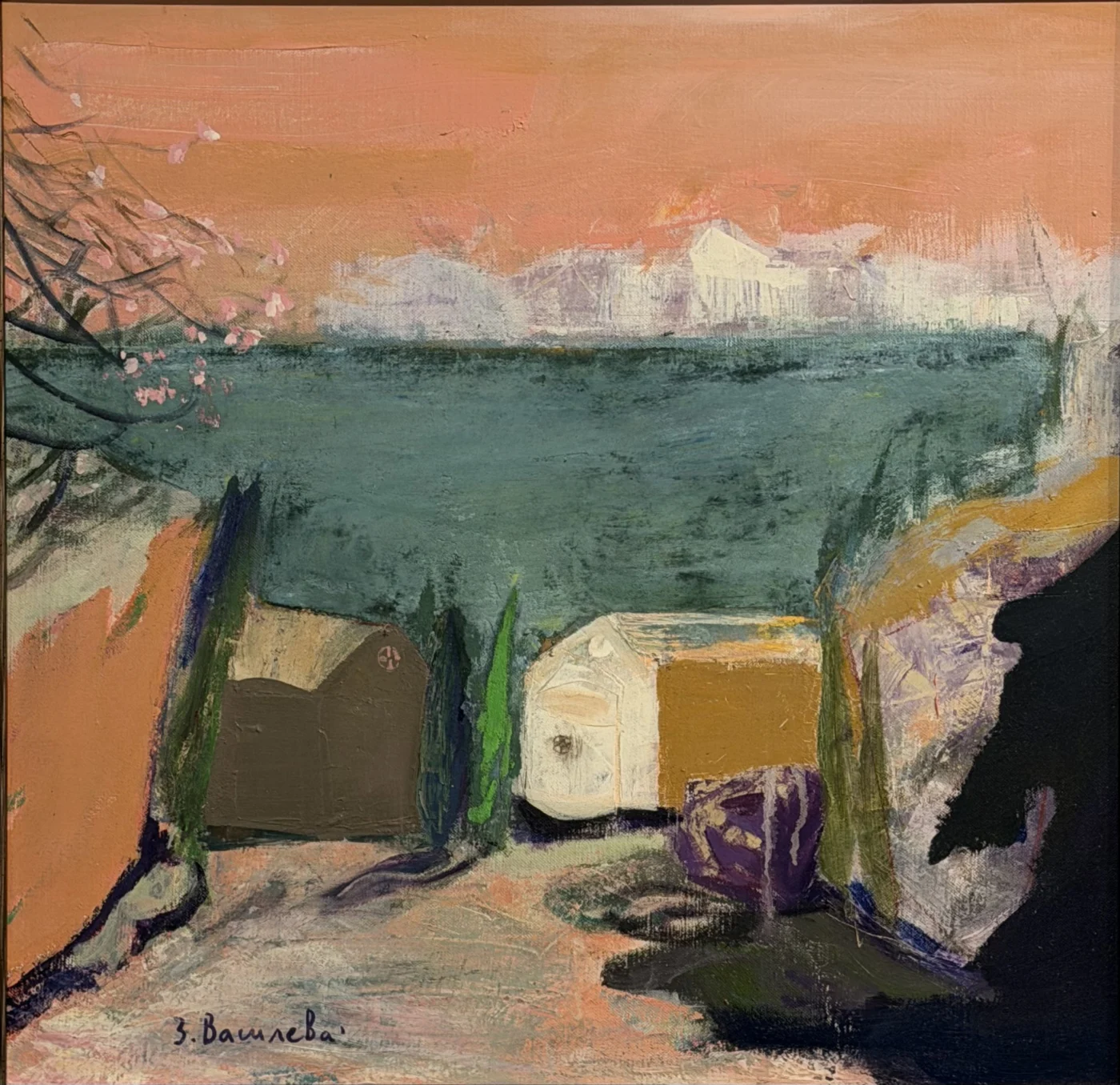 "A favorite place", 50x50 cm., oil paints/canvas