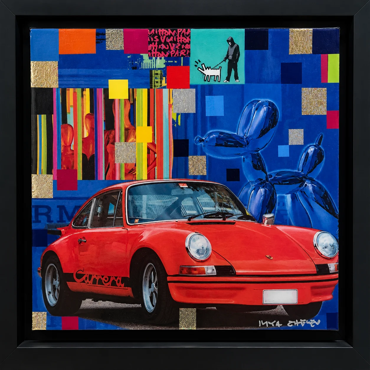 "Normal luxus II", 30x30 cm., mixed media