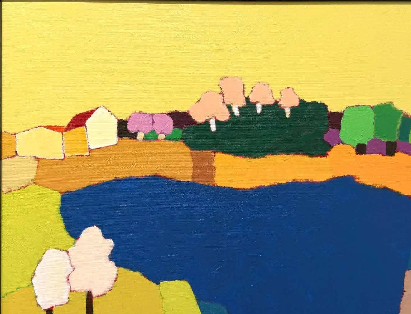 "Oasis", 50x65 cm., acrylic/canvas